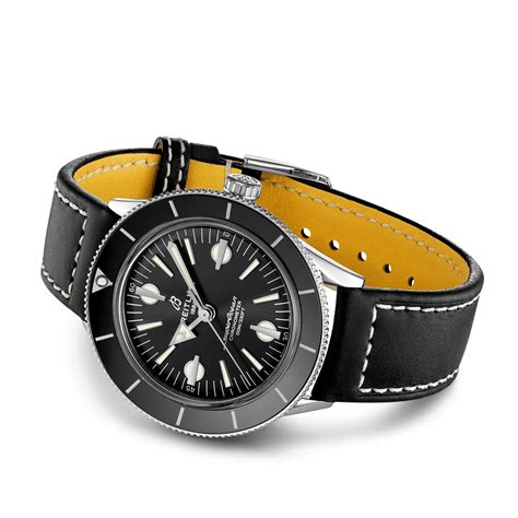 breitling superocean heritage leather strap